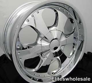 22 Chrome Wheels Rims Nissan Pathfinder Xterra 6x4.5  