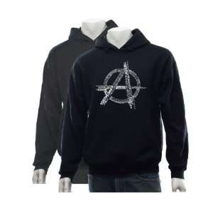 Mens Grey Anarchy Hoodie Large   Created using a list of some of the 