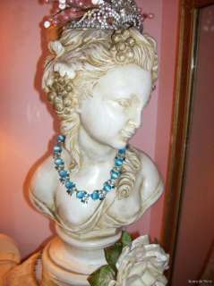 vintage CORA Necklace & Earrings Set~STUNNING BLUE MOONSTONE~Beautiful 