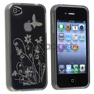   Case+Car+AC Charger+Cable+PRIVACY FILM for Apple iPhone 4S 4 G 4th