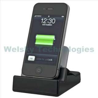   Data Sync Charger Cradle Stand For Apple iPhone 4 4G 3GS EA230  
