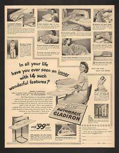 1948 Thor Automagic Gladiron Ironer Appliance Print Ad  