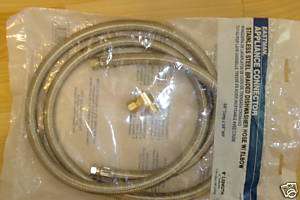 Stainless Steel Braided Dishwasher hose W/ Elbow 6 NEW  