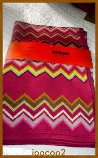 Missoni for Target Sweater Blanket Baby Passione Fuschia Zig Zag FREE 