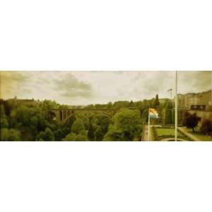 Arch Bridge in a Canyon, Adolphe Bridge, Luxembourg City, Luxembourg 