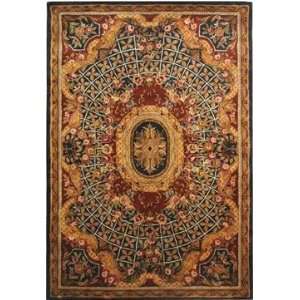     Classic   CL304C Area Rug   6 Round   Blue, Gold