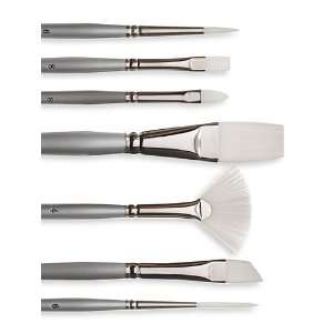  Silver Brush Silverwhite Short Handle Synthetic Paint Brushes 