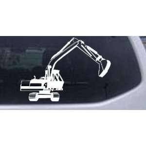 Track Hoe Excavator Construction Business Car Window Wall Laptop Decal 