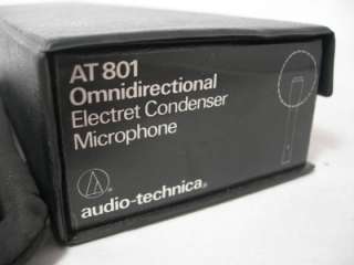 AUDIO TECHNICA AT801 OMNIDRCTIONAL CONDENSER MICROPHONE  