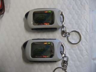 Way Car Alarm + remote starter w/ 2 digital remotes  