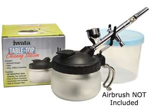 Iwata AIRBRUSH CLEANING STATION POT Cleaner Holder Auto Car Hobby 