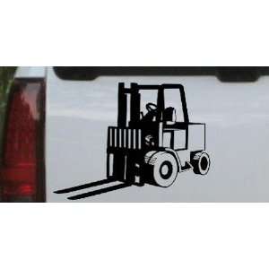 Black 28in X 21.0in    Fork Lift Construction Business Car Window Wall 
