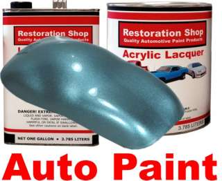 Silver Aqua Metallic ACRYLIC LACQUER Car Auto Paint Kit  