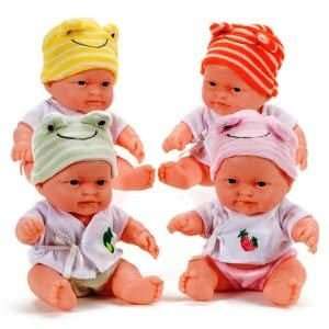 BABY BOY DOLL WITH SMILEY HAT. Assorted styles   COLOR SENT AT RANDOM 