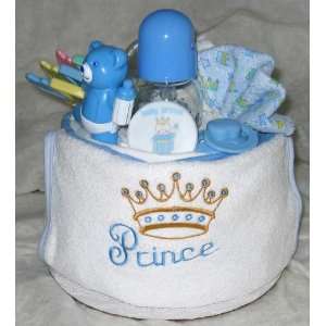  1 Tier Prince Baby Diaper Cake Baby