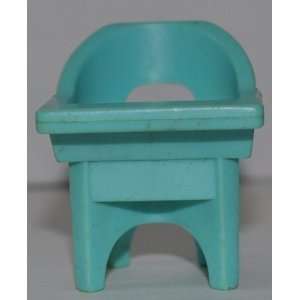 Vintage Little People High Chair Light Blue (Peg Style)   Replacement 