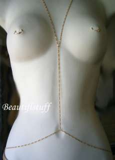   of Sexy  V Neck New design Body Belly Chain Pick Ur size and Metal