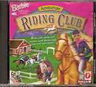 barbie adventure riding club (pc games)   rare