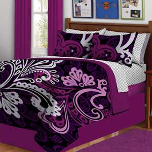   Bed in a Bag Reversible Comforter Complete Bedding Set *