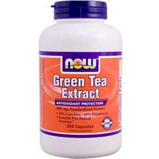 Now Foods Green Tea Extract, 250 Capsules, 400mg  