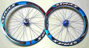   Gear 700c Deep 60cm Road Bike Wheels Rims with Sealed Bearing Blue