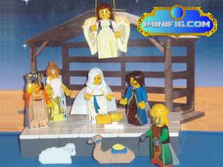 Custom LEGO minifig Holiday Gift The Nativity Set  