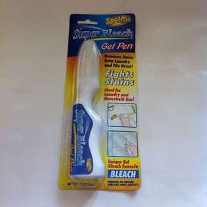 BLEACH GEL PENS REMOVE STAINS LAUNDRY & TILE GROUT  