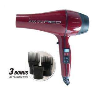 RED BY KISS CERAMIC 2000 TURBO HOTSTYLER BLOW DRYER  
