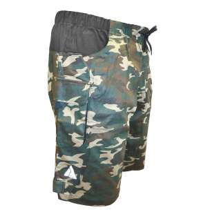 Azore Camo Loose Fit Off Road Cycle Shorts Med  