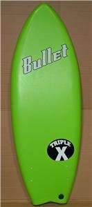 Triple X 4 11 Bullet Black Ball Beater Surfboard/Green  