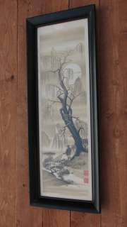 Original Framed Asian Art Signed Watercolor Painting Charles Ragland 