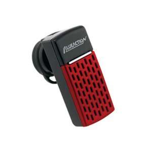 Red Mini Bluetooth Handsfree Wireless Headset with Wall Charger and 