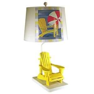  Yellow Deck Chair Paul Brent Table Lamp