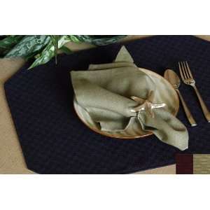   Wicker Reversible Rectangle Placemat   Mulberry Dune