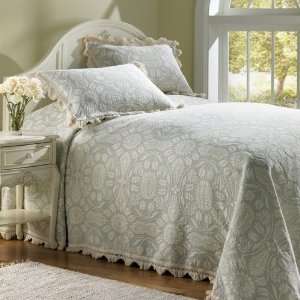  Linen Colonial Rose Bedspread   Queen