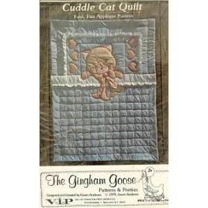   Cuddle Cat Quilt By the Gingham Goose Patterns Arts, Crafts & Sewing