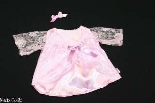 Cabbage Patch Kids Modern Pink Satin Lace Dress  