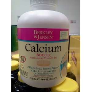 Berkley & Jensen Calcium 600mg with 400IU Vitamin D3