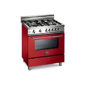    X304GGVRO Bertazzoni Red 30 Four Burner Gas Range Appliances