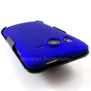 Blue Holster Combo Hard Case Snap On Cover For HTC Inspire 4G  