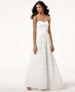 Adrianna Papell Dress, Strapless Corset Gown