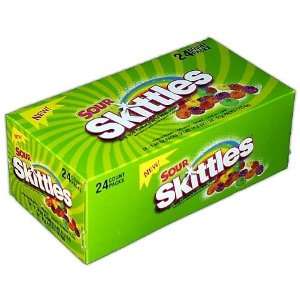 SOURS SKITTLES Bite Size Candy 24 CT  Grocery & Gourmet 
