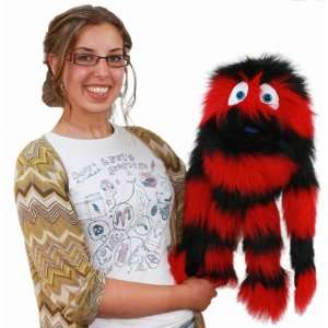  Squawk Red & Black Monster Hand Puppet Toys & Games
