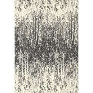  Birches Black / White by F Schumacher Wallpaper