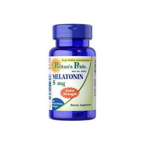  Extra Strength Melatonin 5mg Softgels 5 mg 60 Softgels 