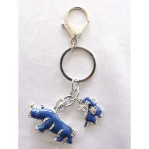 Blue Rhino and Elephant Amulet