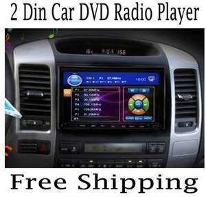 Motorized 2 Din 7 Inch Car Stereo DVD Player Radio Steer Wheel Control 