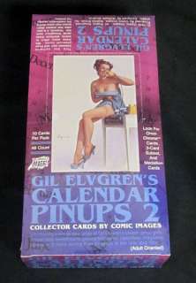   Elvgrens Calendar Pinups Series 2 Trading Card Box 48 Packs  