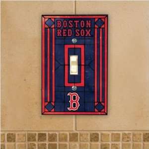  Boston Red Sox Art Glass Switch Cover