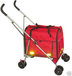 In 1 Red Pet Dog Stroller/Carrier/House/Car Seat 7R 814836014601 